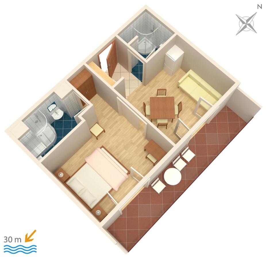 Apartments By The Sea Igrane, Makarska - 311 エクステリア 写真